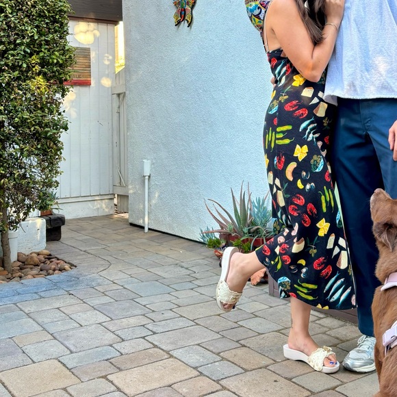 Lisa Says Gah Sophia Printed Linen Slip Dress - Picture 6 of 6